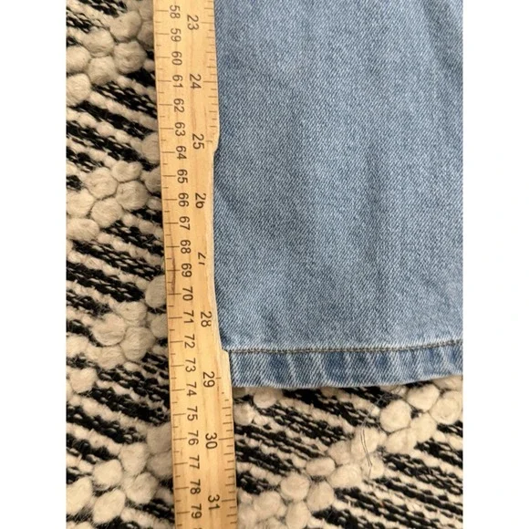 Wax Collection Skater Jeans Light Blue Denim Loose Fit Cargo Sz Small Skater Y2K - Picture 8 of 9